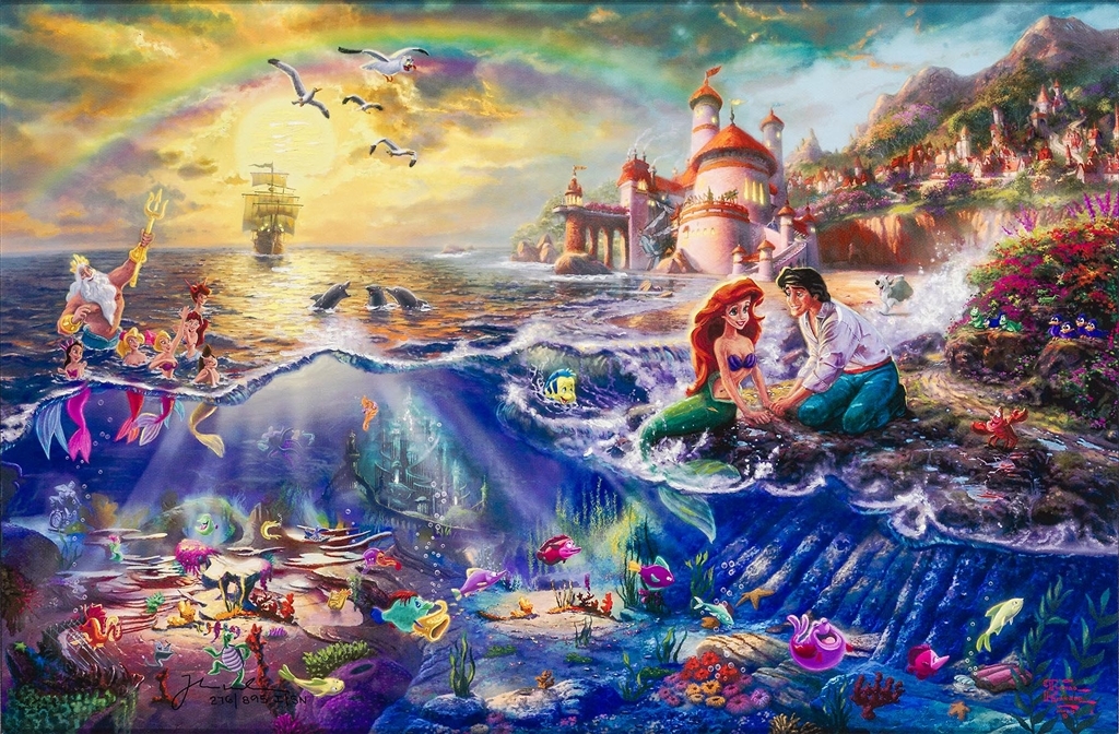 "The Little Mermaid," Thomas Kinkade