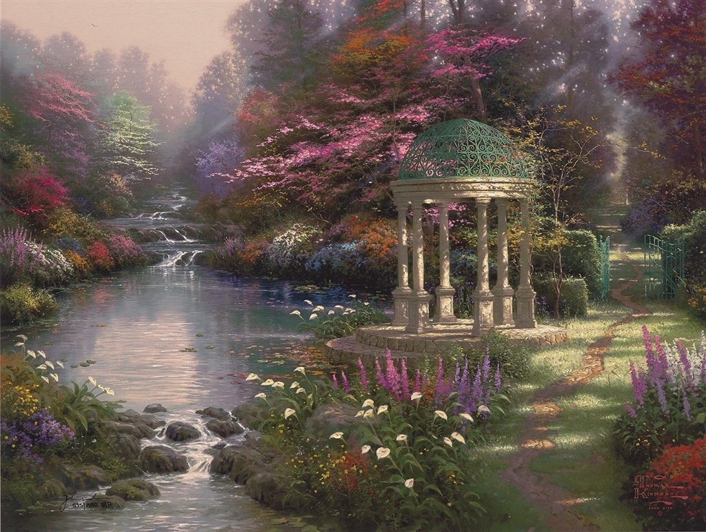 "Garden of Prayer," Thomas Kinkade