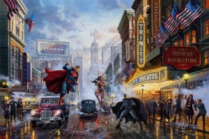 "Batman, Superman and Wonder Woman - The Trinity," Thomas Kinkade Studios