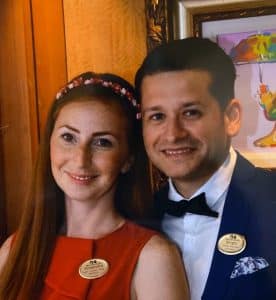 Sergiu and Alexandra enjoying their time on board Carnival Dream.