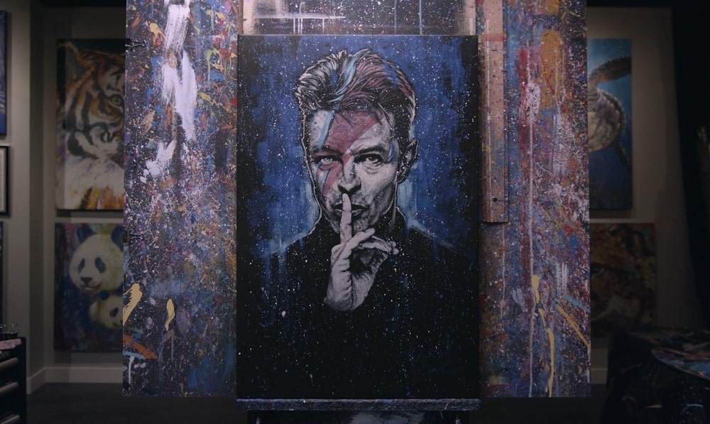 Portrait of David Bowie by Stephen Fishwick