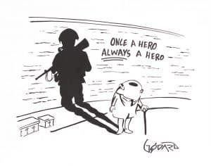 "Once a Hero Always a Hero," Michael Godard