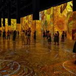 A look inside the Immersive Van Gogh exhibition in Chicago. (Image via NBC Chicago.)