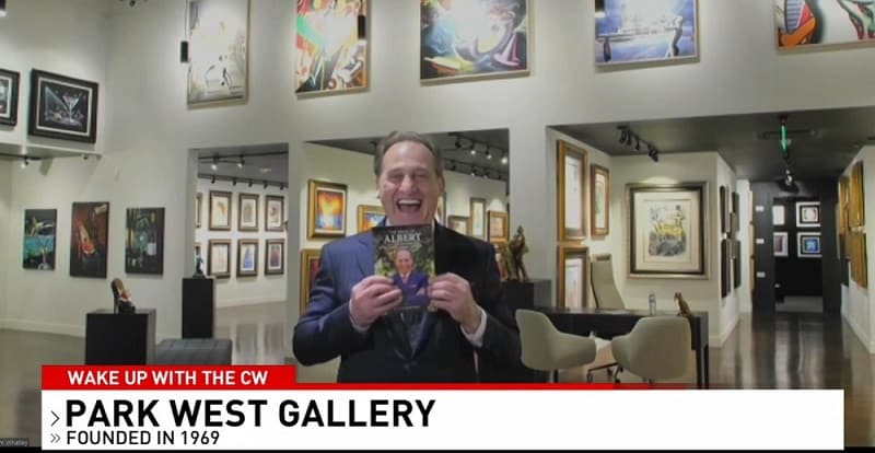 Albert Scaglione appearing inside the new Park West Fine Art Museum & Gallery in Las Vegas.