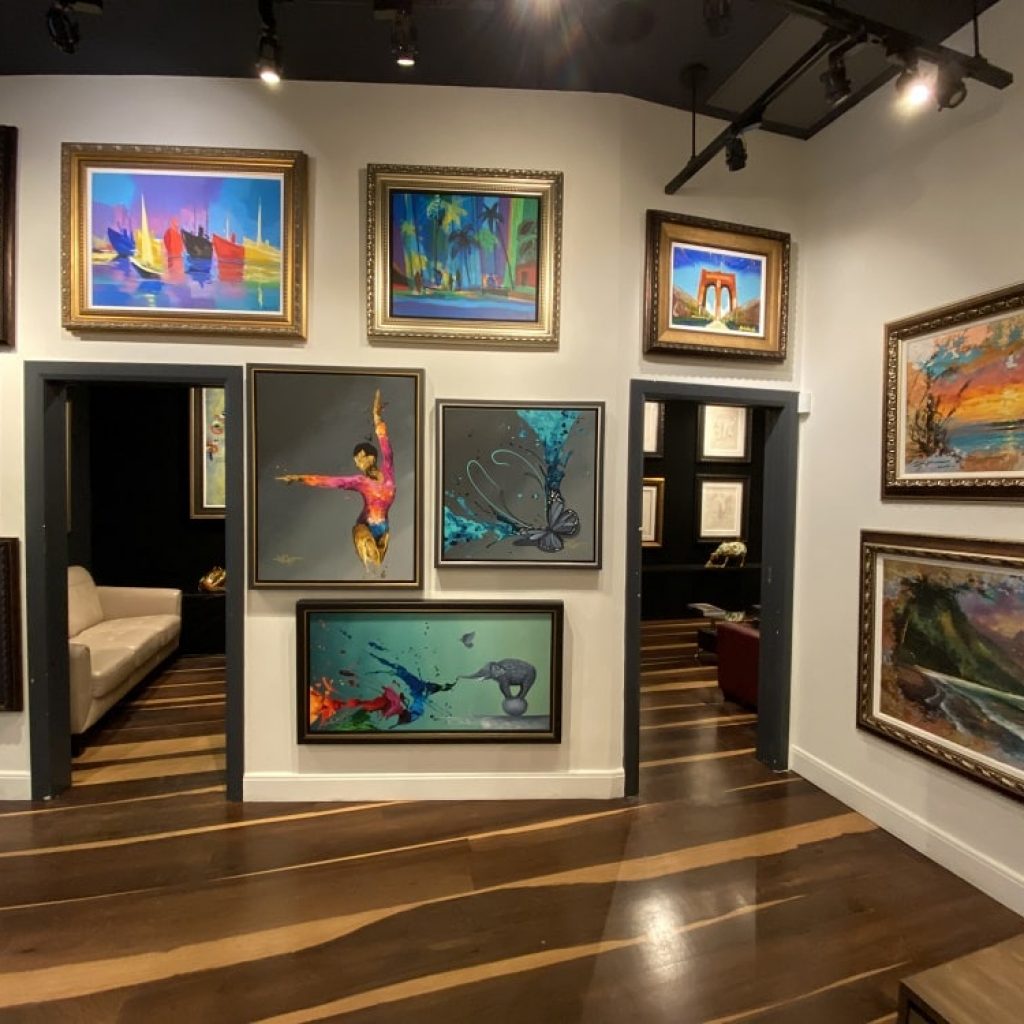 Inside the Park West Fine Art Museum & Gallery in Honolulu, Hawaii