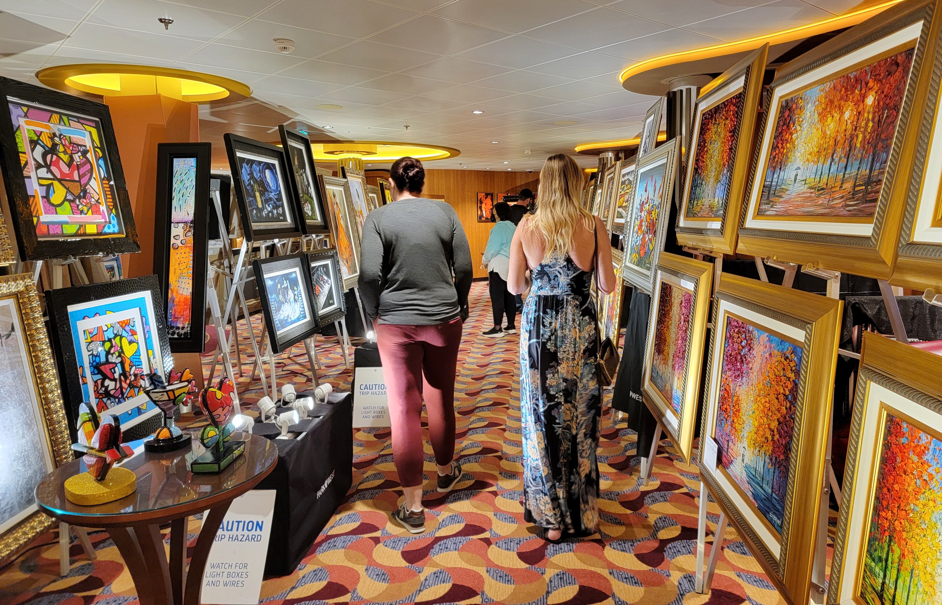 cruise ship art gallery