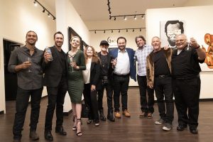 Left to right: Cody Munier, Benjamin Lerman, Kayla Patriquin, Lidia Kirov, Park West Executive Vice President John Block, Chris Elliman, Ziggy O'Leary, and Ken Flanagan