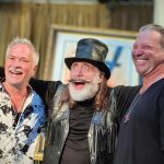 Scott Jacobs, Csaba Markus, and Michael Godard laugh it up for the collectors