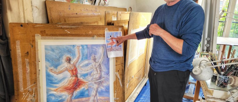 Catching Up with Artist Peter Nixon in his London Home Studio