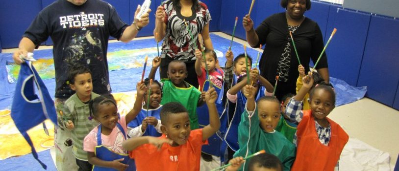 Artist Tim Yanke Returns to OLHSA Head Start for Third Painting Session