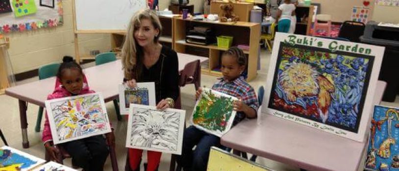 Leslie Lew Brings “Buki’s Garden” Children’s Art Workshop to Detroit
