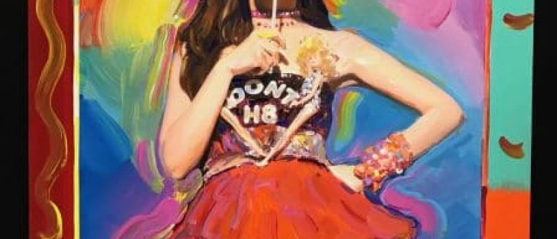 Peter Max G.E.M. Portrait Presented to Chinese Popstar