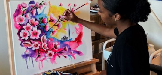 Anna August is the 2025 D.C. Cherry Blossom Festival’s Official Artist