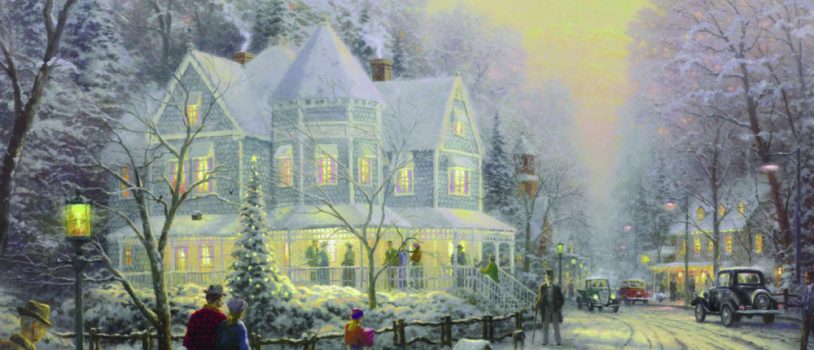 Thomas Kinkade art on canvas now available