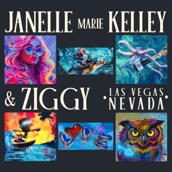 Janelle Marie Kelley & Ziggy Remix Art in Las Vegas
