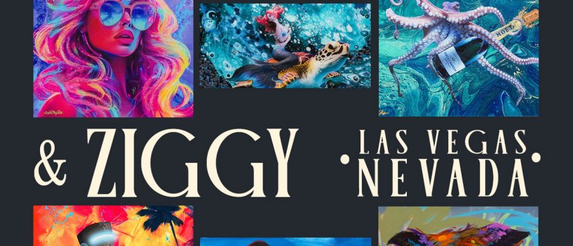 Janelle Marie Kelley & Ziggy Remix Art in Las Vegas