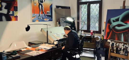 ☆マークコスタビ MARK KOSTABI 2001年 アクリル画１点物☆ ☆マークコスタビ MARK KOSTABI 2001年 アクリル画1点物☆