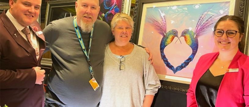 Jamey and Chuck, and their “Wings of Hope”