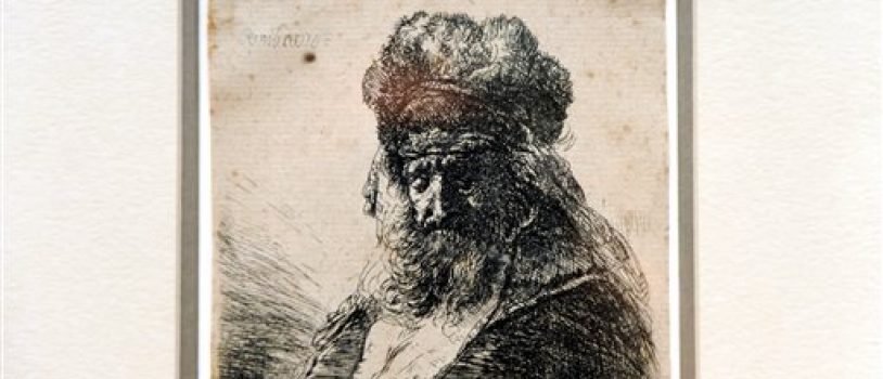 Rembrandt Etching Discovered in a University Bathroom