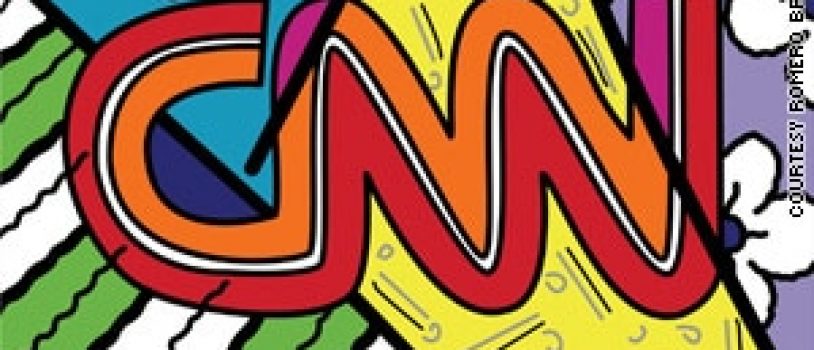 Romero Britto Redesigns the Iconic CNN Logo