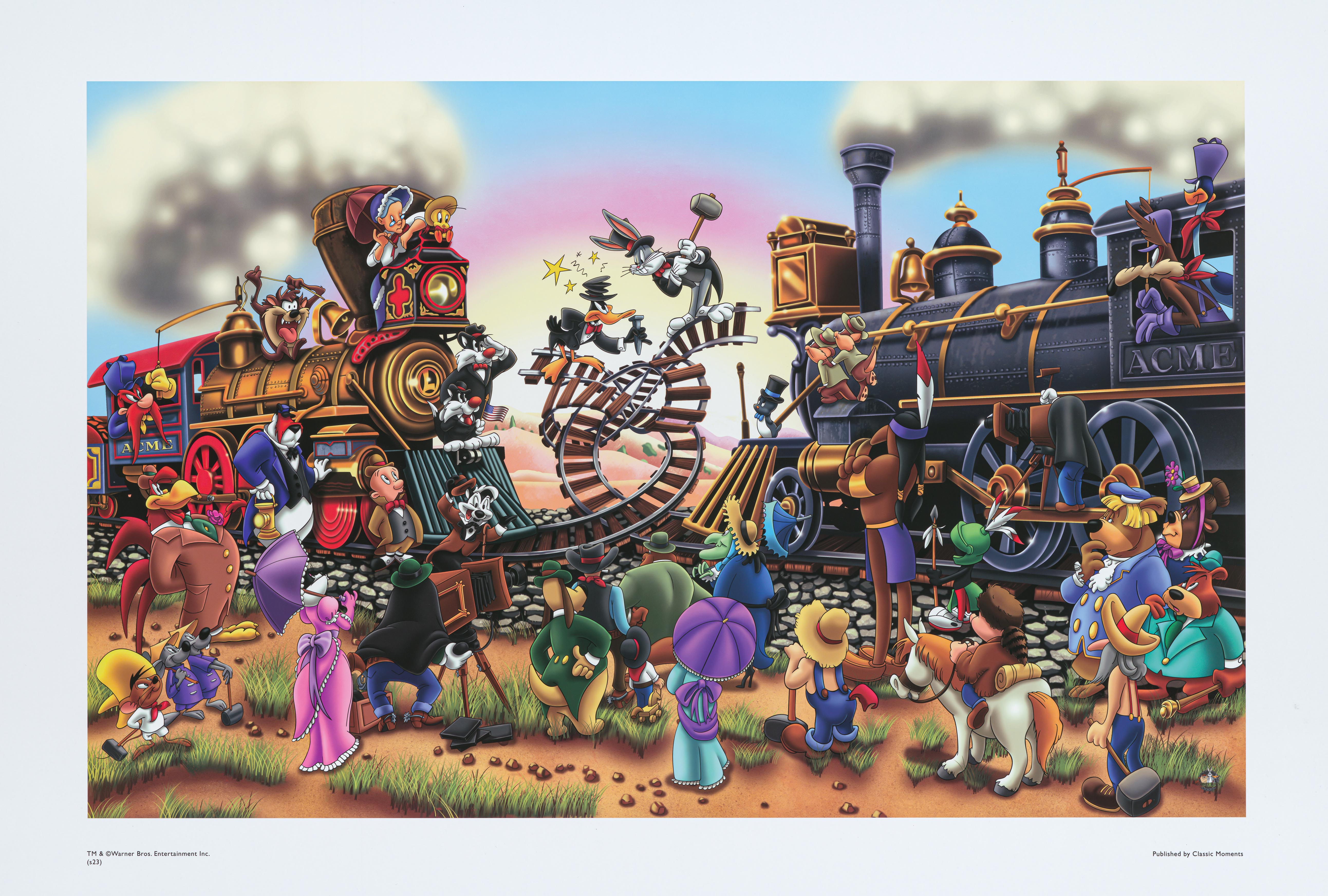 Train Wreck Animation Seasonal Collection - Park West Gallery